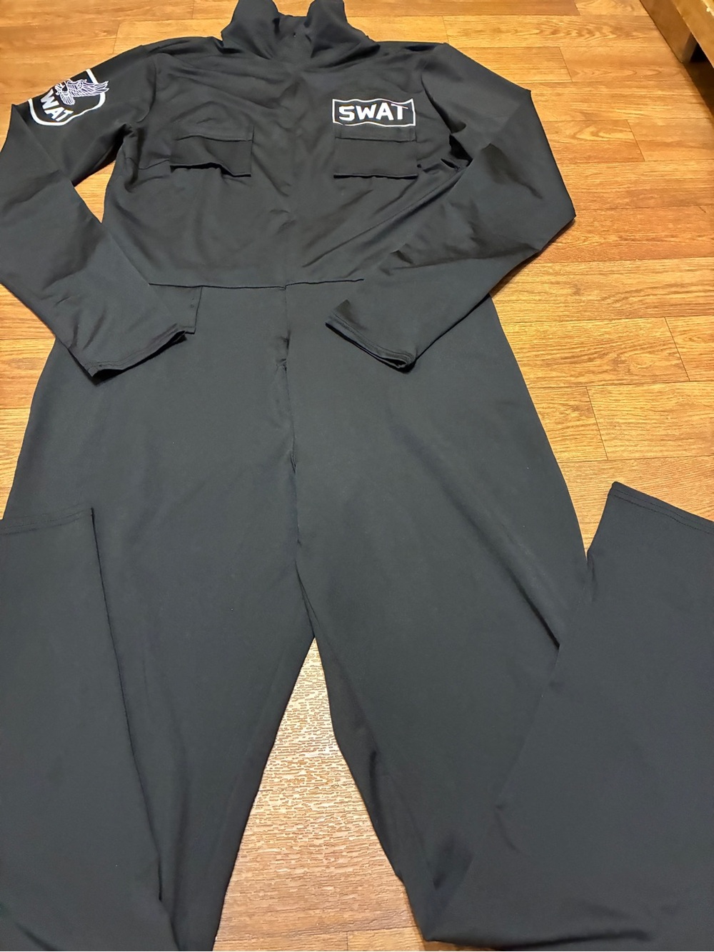 Spirit Black SWAT Jumpsuit Costume Size Adult Large